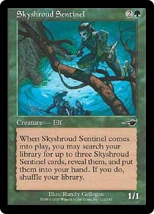 【Foil】(NEM-CG)Skyshroud Sentinel/スカイシュラウドの歩哨