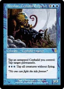 【Foil】(ODY-RU)Aboshan, Cephalid Emperor/セファリッドの皇帝アボシャン