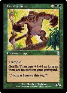 【Foil】(ODY-UG)Gorilla Titan/ゴリラのタイタン