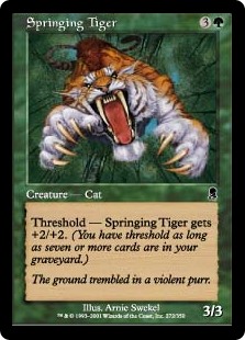 【Foil】(ODY-CG)Springing Tiger/飛びかかる虎