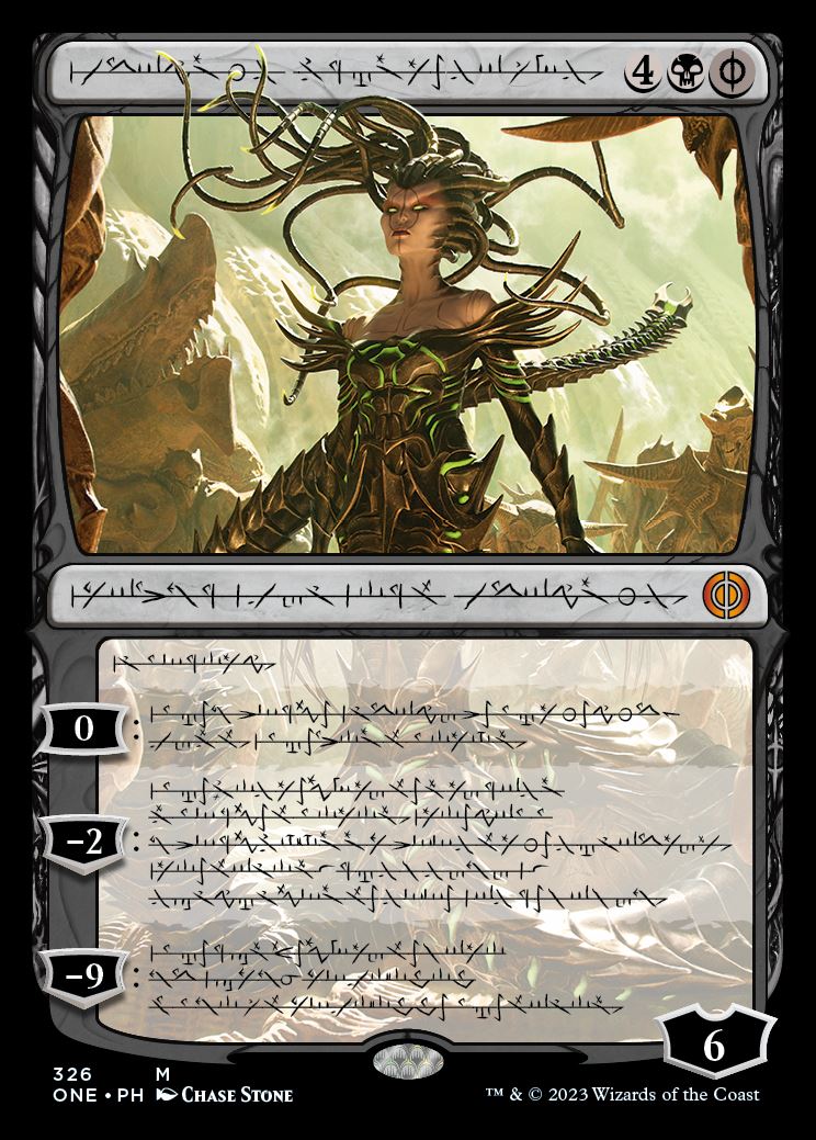 【Foil】【ファイレクシア語】(ONE-MB)Vraska, Betrayal's Sting/裏切りの棘、ヴラスカ