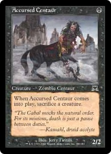 【Foil】(ONS-CB)Accursed Centaur/呪われたケンタウルス