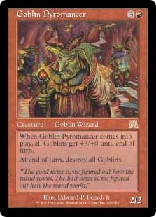 【Foil】(ONS-RR)Goblin Pyromancer/ゴブリンの紅蓮術士