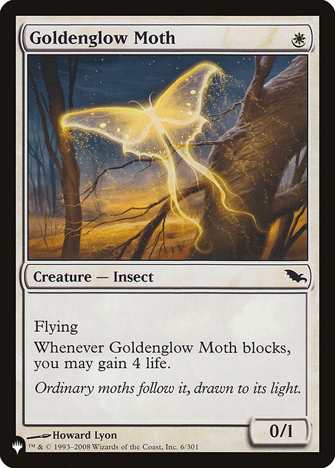 (PLIST-CW)Goldenglow Moth/黄金光の蛾