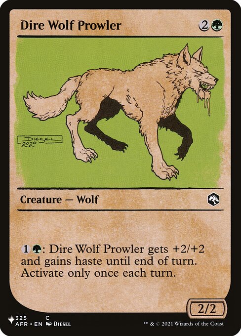 (PLIST-CG)Dire Wolf Prowler/うろつくダイア・ウルフ