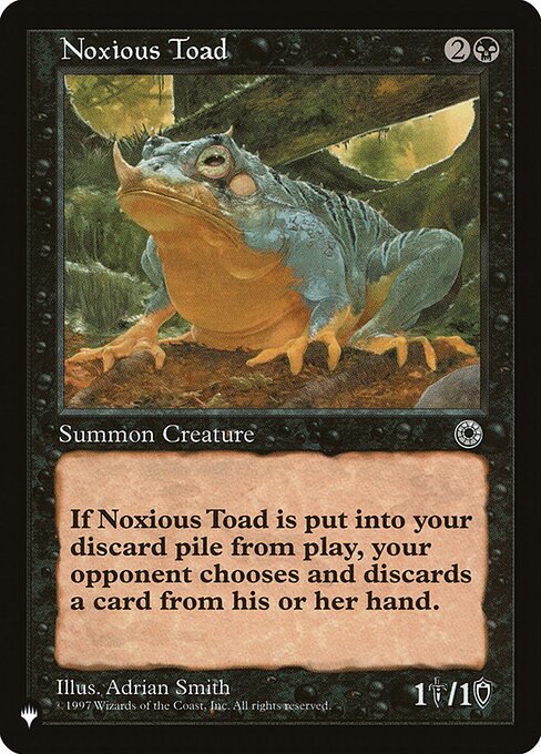 (PLIST-CB)Noxious Toad/害毒のヒキガエル