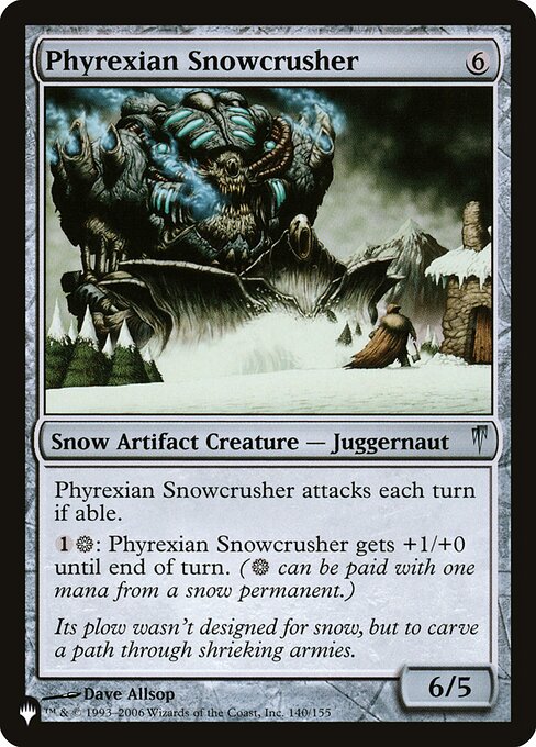 (PLST-UA)Phyrexian Snowcrusher/ファイレクシアの雪潰し