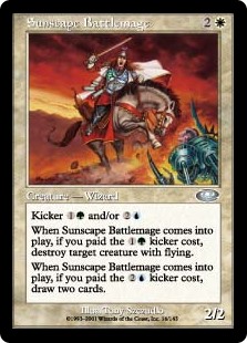 【Foil】(PLS-UW)Sunscape Battlemage/陽景学院の戦闘魔道士