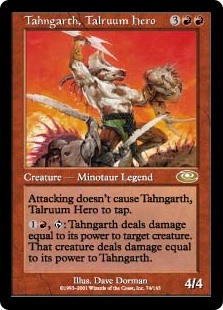 【Foil】(PLS-RR)Tahngarth, Talruum Hero/タールルームの勇士ターンガース