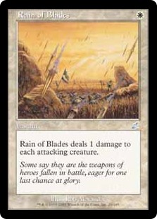 【Foil】(SCG-UW)Rain of Blades/刃の雨