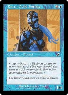 【Foil】(SCG-CU)Raven Guild Initiate/レイヴンギルドの信徒