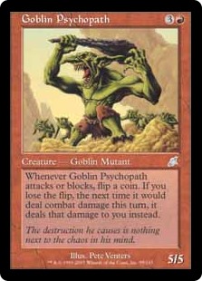 【Foil】(SCG-UR)Goblin Psychopath/ゴブリンの人格崩壊者