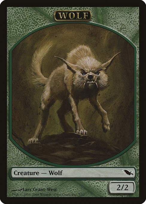 (SHM-Token)Wolf Token/狼トークン 【No.0007】