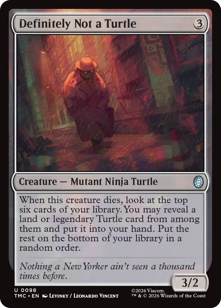 (TMC-UC)Definitely Not a Turtle