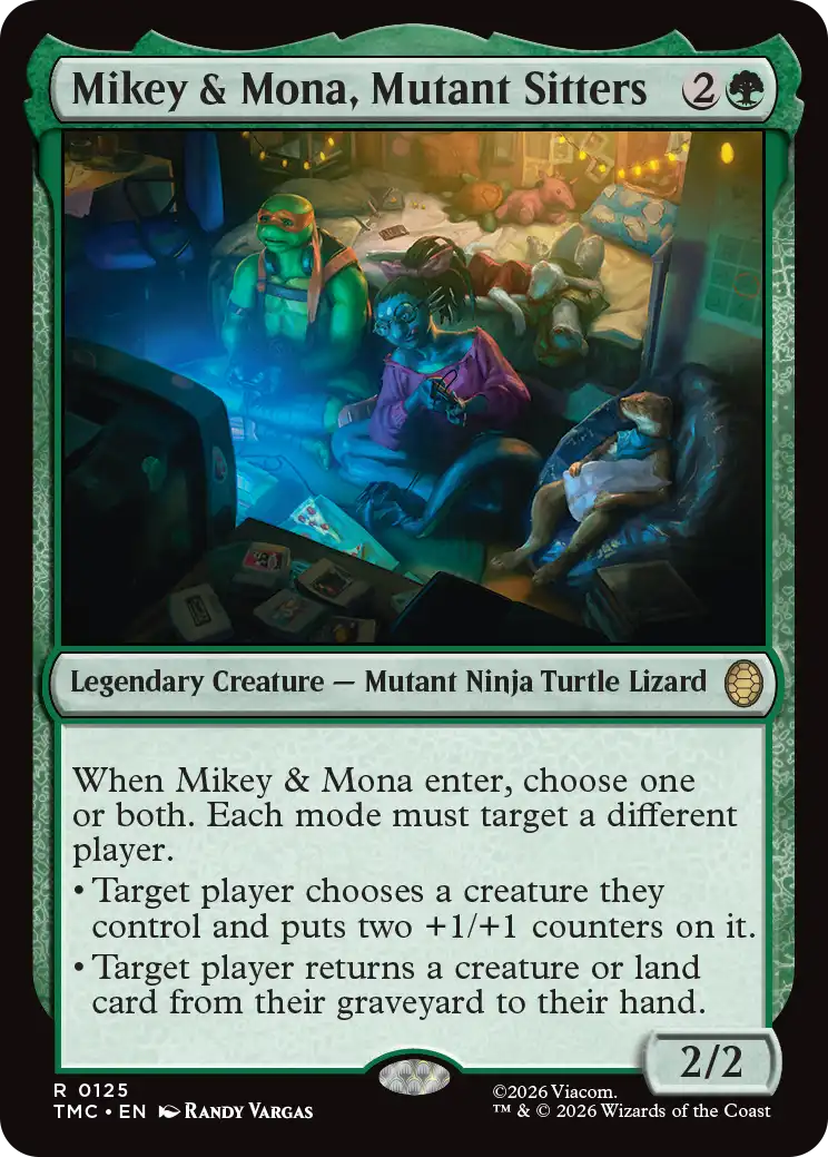 (TMC-RG)Mikey & Mona, Mutant Sitters