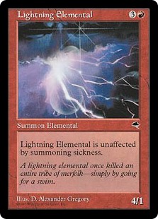 (TMP-CR)Lightning Elemental/稲妻の精霊