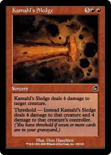 【Foil】(TOR-CR)Kamahl's Sledge/カマールの大鎚