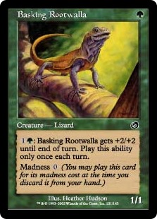 【Foil】(TOR-CG)Basking Rootwalla/日を浴びるルートワラ