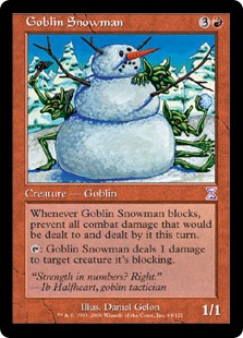 【Foil】(TSB-TR)Goblin Snowman/ゴブリンの雪だるま