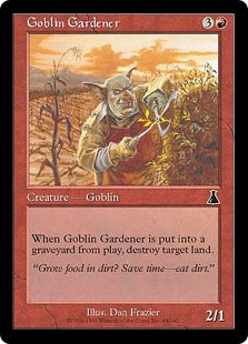 【Foil】(UDS-CR)Goblin Gardener/ゴブリンの庭師
