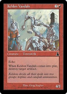 【Foil】(UDS-CR)Keldon Vandals/ケルドの蛮人