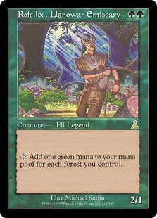 【Foil】(UDS-RG)Rofellos, Llanowar Emissary/ラノワールの使者ロフェロス