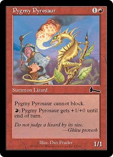 【Foil】(ULG-CR)Pygmy Pyrosaur/ピグミー・パイロザウルス