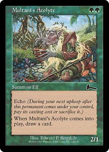 【Foil】(ULG-CG)Multani's Acolyte/ムルタニの見習い