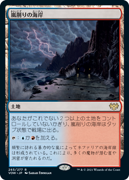 【Foil】(VOW-RL)Stormcarved Coast/嵐削りの海岸