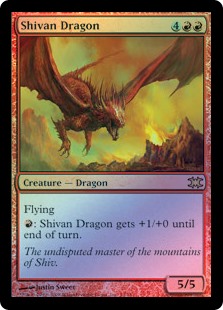 (V08-RR)Shivan Dragon/シヴ山のドラゴン