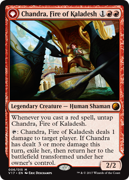 (V17-MR)Chandra, Fire of Kaladesh/カラデシュの火、チャンドラ