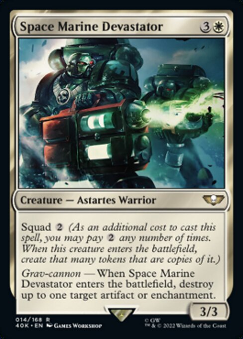 【Surge Foil】(40K-RW)Space Marine Devastator/スペースマリーン・デヴァステイター