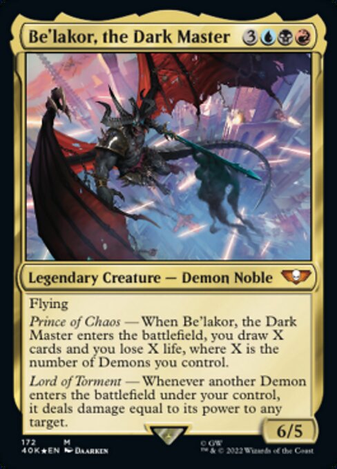 【Foil】(40K-MM)Be'lakor, the Dark Master/暗闇の君主、ベ＝ラコール