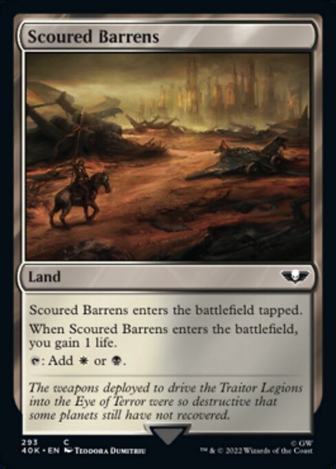 【Surge Foil】(40K-CL)Scoured Barrens/磨かれたやせ地