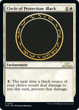 (30A-CW)Circle of Protection: Black/黒の防御円