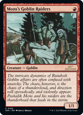 (30A-CR)Mons's Goblin Raiders/モンスのゴブリン略奪隊