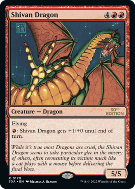 (30A-RR)Shivan Dragon/シヴ山のドラゴン