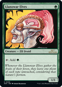 (30A-CG)Llanowar Elves/ラノワールのエルフ