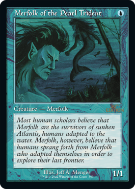 【旧枠】(30A-CU)Merfolk of the Pearl Trident/真珠三叉矛の人魚