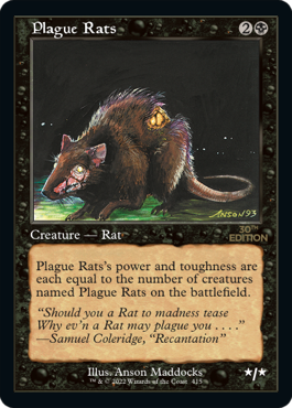 【旧枠】(30A-CB)Plague Rats/疫病ネズミ