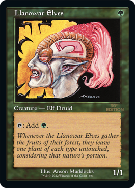 【旧枠】(30A-CG)Llanowar Elves/ラノワールのエルフ