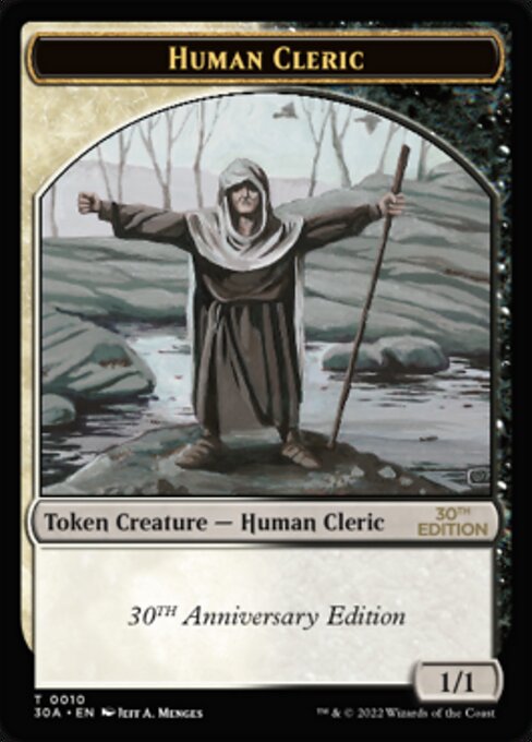 (30A-Token)Human Cleric Token/人間・クレリックトークン【No.010】