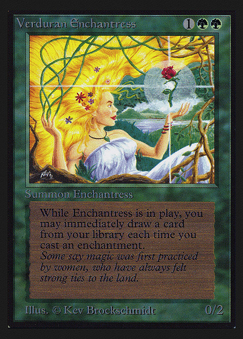 (CED-RG)Verduran Enchantress/新緑の女魔術師