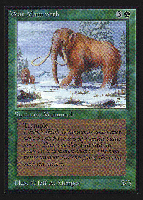(CEI-CG)War Mammoth/ウォー・マンモス