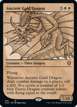 【Foil】【ルールブック仕様】(CLB-MW)Ancient Gold Dragon/エインシャント・ゴールド・ドラゴン