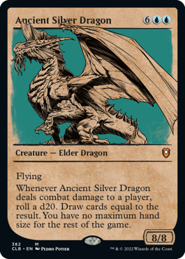 【Foil】【ルールブック仕様】(CLB-MU)Ancient Silver Dragon/エインシャント・シルヴァー・ドラゴン