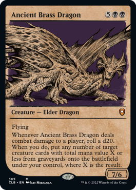 【Foil】【ルールブック仕様】(CLB-MB)Ancient Brass Dragon/エインシャント・ブラス・ドラゴン