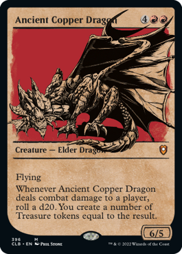 【Foil】【ルールブック仕様】(CLB-MR)Ancient Copper Dragon/エインシャント・カッパー・ドラゴン