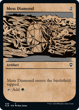 【Foil】【ルールブック仕様】(CLB-CA)Moss Diamond/苔色のダイアモンド