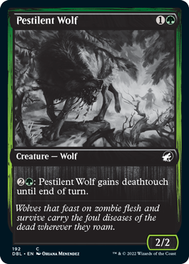 【Foil】(DBL-CG)Pestilent Wolf/伝染病の狼
